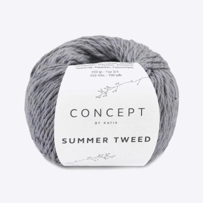 Пряжа Katia Summer Tweed (1324.69, Пепельный ветер)