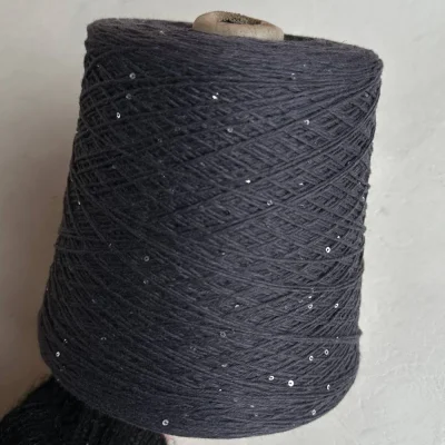 Бобина Cashmere Shine by Loro Piana (97% кашемир, 3% пайетки), 320 м. (81878, Пыльно-лиловый)