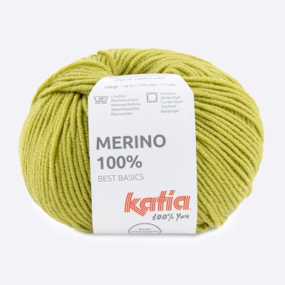 Пряжа Katia Merino 100% (449.29, Фисташка)