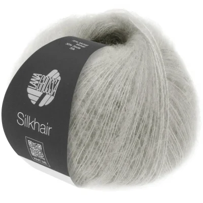 Пряжа Lana Grossa Silkhair (56577, 184 Лайт грей)