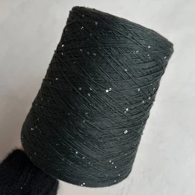 Бобина Cashmere Shine by Loro Piana (97% кашемир, 3% пайетки), 320 м. (81856, Греум)