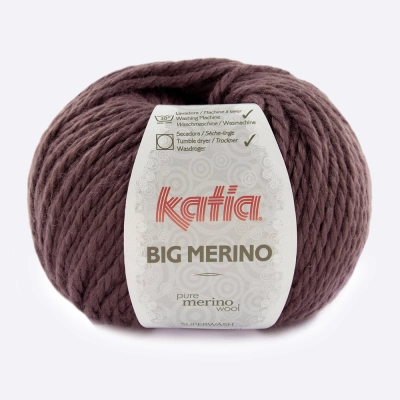 Пряжа Katia Big Merino (778.55, Вишневый шоколад)