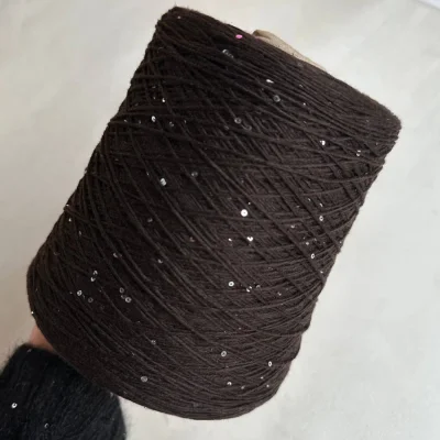 Бобина Cashmere Shine by Loro Piana (97% кашемир, 3% пайетки), 320 м. (81860, Вонка)