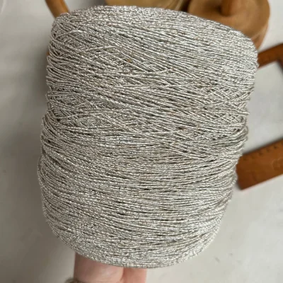 Бобина Pasha Papasha (42% хлопок, 20% лен, 24% Пл, 14% Па), 240 м. (6902, Миндальный)