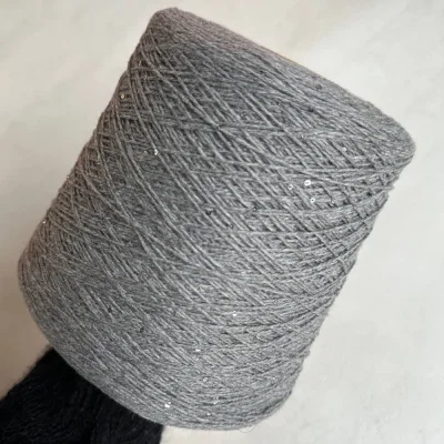 Бобина Cashmere Shine by Loro Piana (97% кашемир, 3% пайетки), 320 м. (81824, Небо в Декабре)