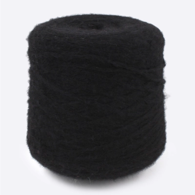Бобина Nuvola (72% бэби альпака, 12% меринос, 16% ПА), 160 м. (2325, Черный)