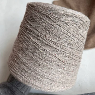 Бобина Coarsehair by Loro Piana (100% кашемир) (Sabbia Tweed 224180, Пенка латте, 550 м)