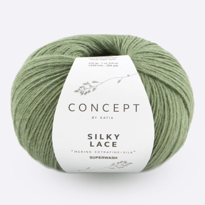 Пряжа Katia Silky Lace (186, Замшевый мох)