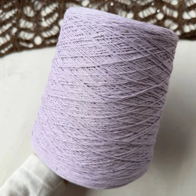 Бобина Cotton Paillettes Mix (95% хлопок, 5% сияние). (421 Windley, Лаванда, 500 м.)