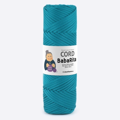 Пряжа Полиэфирный шнур BabaRita (Баба Рита) (Морская волна)