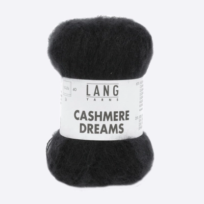 Пряжа Lang Cashmere Dreams (1085.0004, Черная ночь)