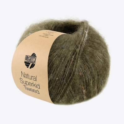 Пряжа Lana Grossa Natural Superkid Tweed (63736, 616 Хвоя)