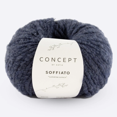 Пряжа Katia Soffiato (1252.112, Глубокий индиго)