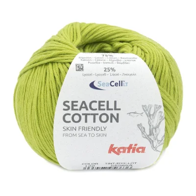 Пряжа Katia Seacell-Cotton (1178.122, Вареный лайм)