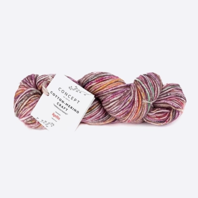Пряжа Katia Cotton-Merino Craft (929.201, Сливовая пастила)