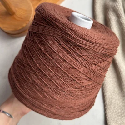 Бобина Cotolino (60% лен, 40% хлопок) 340 м. (5121, Умбра)