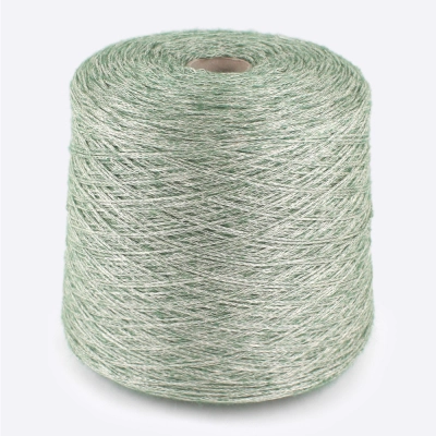 Бобина SILK BABY (52% шелк, 37% кидмохер, 11% нейлон), 450 м. (9018, Изумруд меланж)