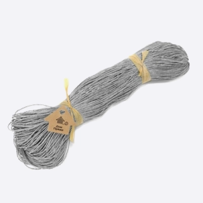 Пряжа Рафия в пасме, размер M (Пепельный)