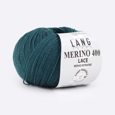 Пряжа Lang Yarns Merino 400 Lace (796.0088, Петрольный)