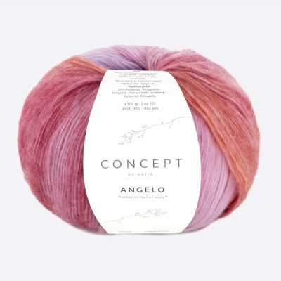 Пряжа Katia Angelo (1339.205, Фиалковый закат)
