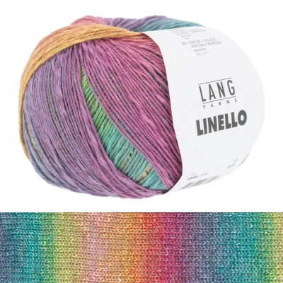 Пряжа Lang Linello (1066.0054, Радуга единорог)