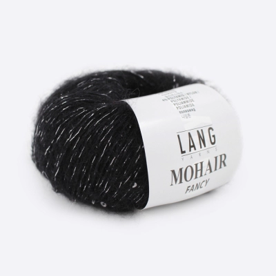 Пряжа Lang Yarns Mohair Fancy (989.0004, Черный)