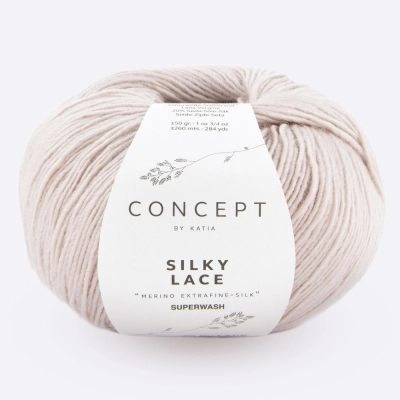 Пряжа Katia Silky Lace (184, Розовый кварц)