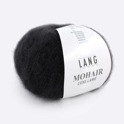 Пряжа Lang Mohair Luxe Lame (797.0004, Черная звезда)