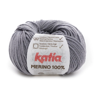 Пряжа Katia Merino 100% (449.504, Дымчатый)