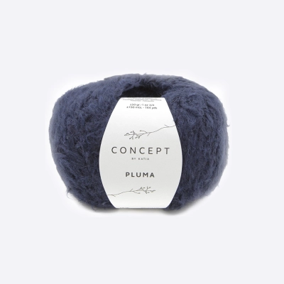 Пряжа Katia Pluma (1234.80, Глубокий чернильный)