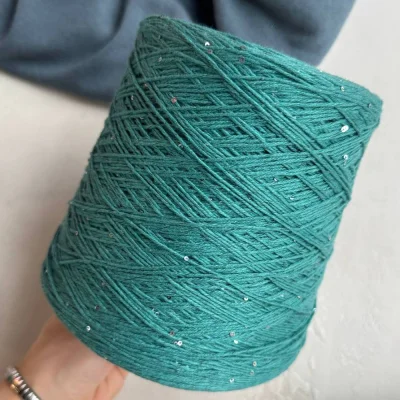 Бобина Cashmere Shine by Loro Piana (97% кашемир, 3% пайетки), 320 м. (3861, Тиффани)