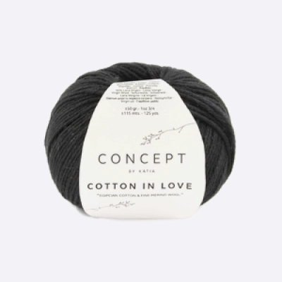 Пряжа Katia Cotton in Love (1249.62, Черный)