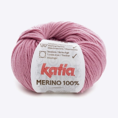 Пряжа Katia Merino 100% (449.37, Брусничный)