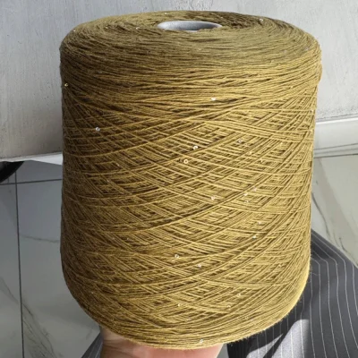 Бобина Micromerinos (95% меринос, 5% пайетки), 650 м. (W 321 Marzapane, Медовый лемонрасс)