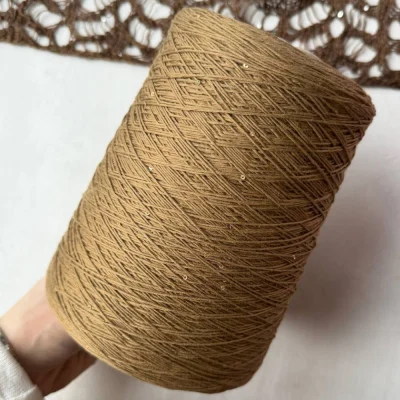Бобина Cotton Paillettes Mix (95% хлопок, 5% сияние). (Z 0119 Filmar, Древесный дрозд, 450 м.)