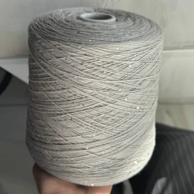 Бобина Micromerinos (95% меринос, 5% пайетки), 650 м. (W511 Argento, Серебро)