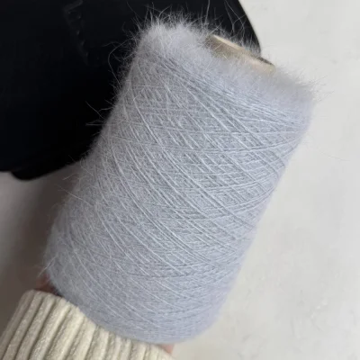 Бобина ангора 90 BELANGOR FRANCE (90% ангора, 10% ПА), 650 м. (Пепельный, 00197)