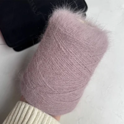 Бобина ангора 90 BELANGOR FRANCE (90% ангора, 10% ПА), 650 м. (Розовое какао, 01016)