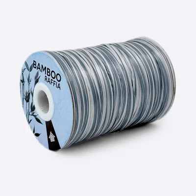 Рафия Bamboo Raffia (МТ 072, Мраморный деним)