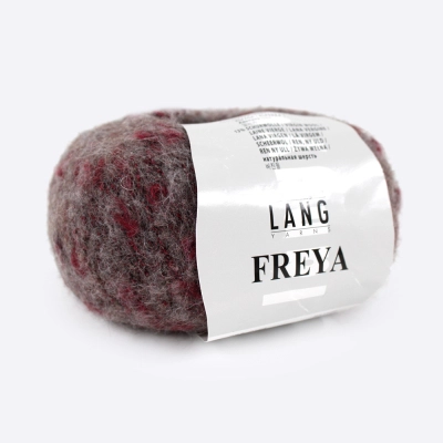 Пряжа Lang Yarns Freya (164, Вино в графите)