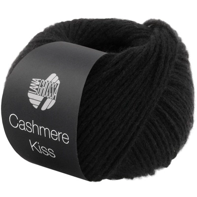 Пряжа Lana Grossa Cashmere Kiss (63602, 108 Черная икра)