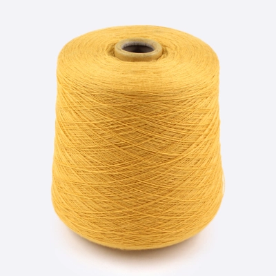 Бобина меринос, CASHWOOL Zegna Baruffa 2/30 (100% меринос), 1500 м. (167312, Желтое золото)