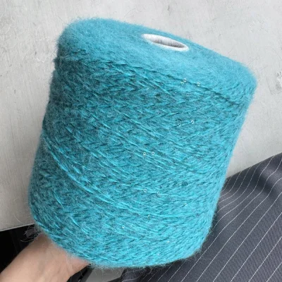 Бобина Moulin Rouge (55% альпака, 15% пайетки, 30% Па), 240 м. (2136 2188, Тиффани)