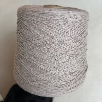 Бобина Cashmere Shine by Loro Piana (97% кашемир, 3% пайетки), 320 м. (64343, Нюд)