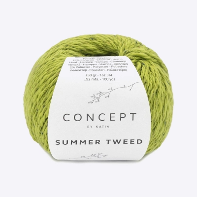 Пряжа Katia Summer Tweed (1324.67, Фисташковый щербет)