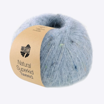 Пряжа Lana Grossa Natural Superkid Tweed (63738, 618 Небо)
