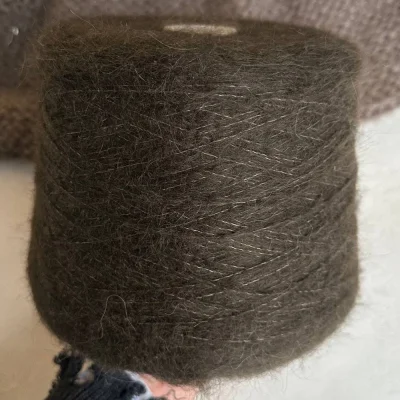 Бобина Lux Mohair (67% кидмохер, 25% шелк, 7% меринос), 370 м. (7840, Мавр)