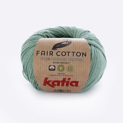 Пряжа Katia Fair Cotton (1018.17, Мятный)