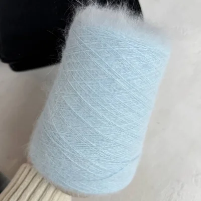 Бобина ангора 90 BELANGOR FRANCE (90% ангора, 10% ПА), 650 м. (Светящийся ментол, 01020)