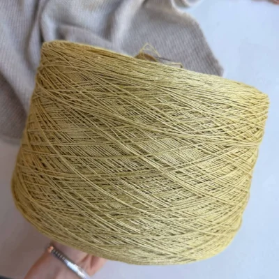 Бобина Servisi Seta ШЕЛКОВАЯ КОНОПЛЯ (100% конопля), 400 м (Солома, 400 м., 00039)